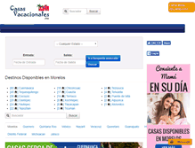 Tablet Screenshot of casasvacacionales.mx